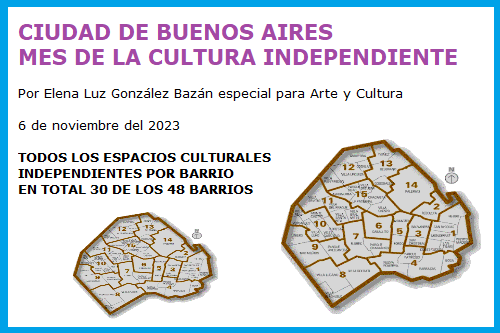 CULTURA INDEPENDIENTE POR BARRIO